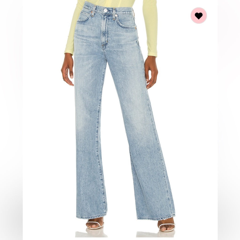 *NWOT* Citizens of Humanity Jeans Rosanna Long High Rise Wide Leg in Horizon